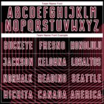 Custom Black Crimson-White Geometric Lines Sublimation Soccer Uniform Jersey - Image 4