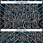 Custom Black Panther Blue-White Stripes Sublimation Soccer Uniform Jersey - Image 3