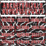 Custom Black Red-White Curved And Wavy Lines Sublimation Soccer Uniform Jersey - Image 4