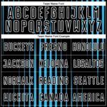 Custom Black Sky Blue-White Lines Sublimation Soccer Uniform Jersey - Image 4