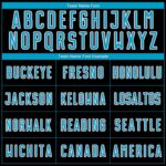 Custom Black US Navy Blue-Light Pink Tiger Sublimation Soccer Uniform Jersey - Image 4