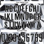 Custom Black White Geometric Pattern Sublimation Soccer Uniform Jersey - Image 3