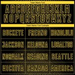 Custom Black Yellow Geometric Lines Sublimation Soccer Uniform Jersey - Image 4