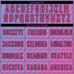 Custom Light Blue Pink-Black Slash Sublimation Soccer Uniform Jersey - Image 4