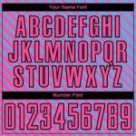 Custom Light Blue Pink-Black Slash Sublimation Soccer Uniform Jersey - Image 3