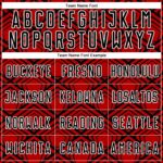 Custom Red Black-White Geometric Pattern Sublimation Soccer Uniform Jersey - Image 4