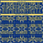 Custom Royal Yellow Damask Pattern Sublimation Soccer Uniform Jersey - Image 4